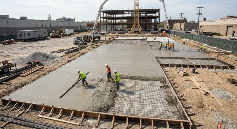 Commercial Slab Installation in Greenville, SC