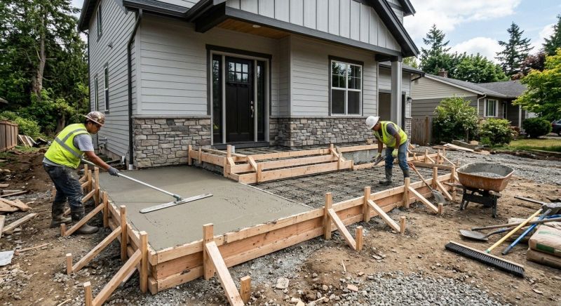 Concrete Porch Installation in Sacramento, CA