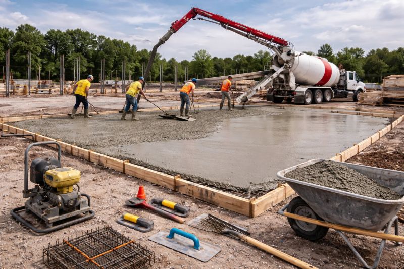 Commercial Slab Construction in Alexandria, VA