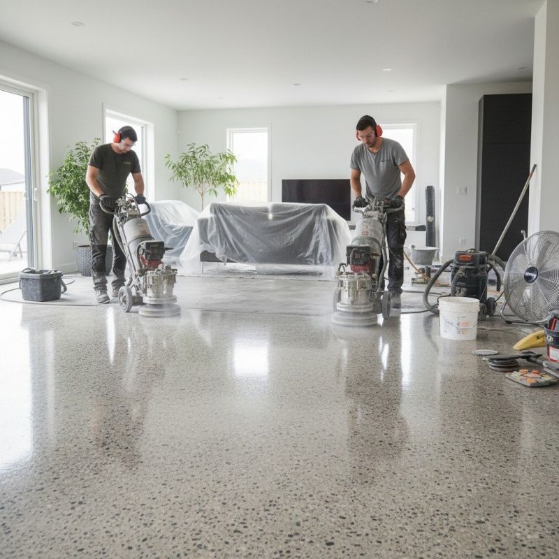 Concrete Basement Polishing in Louisville, KY