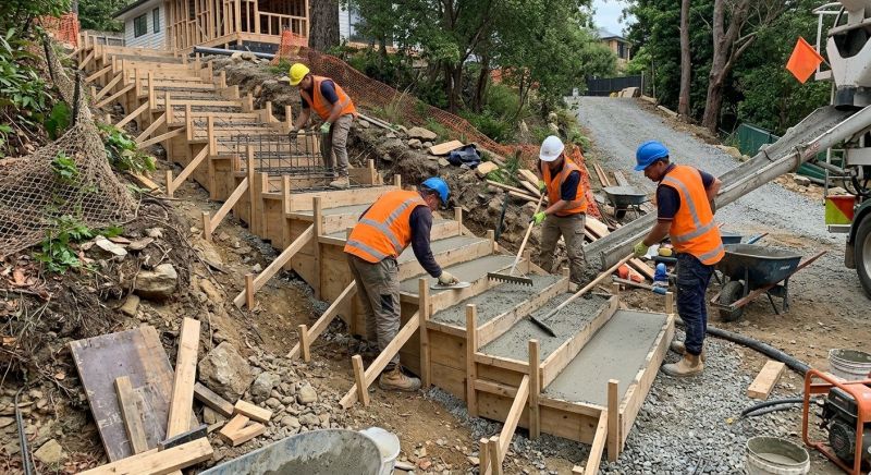 Concrete Steps Pouring in Denver, CO