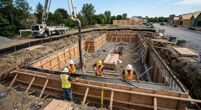 Poured Foundation Installation in Fort Worth, TX